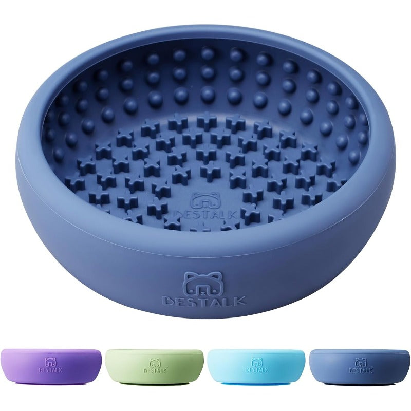 Dog Lick Bowl, Bestalk Anxiety Relief Lick Mat for Dogs, Non-Slip Freeze Licking Bowl Enrichment Puzzle Feeder for Distraction, BPA Free, Dishwasher Safe
