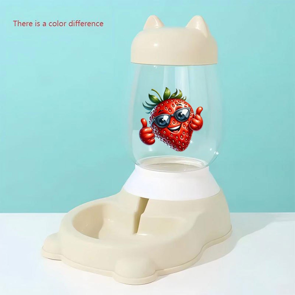 1pc Automatic Gravity-Fed Cat Ear Pet Water Dispenser Suitable for Dogs, Cats & Small Animals - Gravity- Waterer with System, Plastic for Indoor\u002FOutdoor Use, No \u002F-Free for Home, Farm, RV Gift