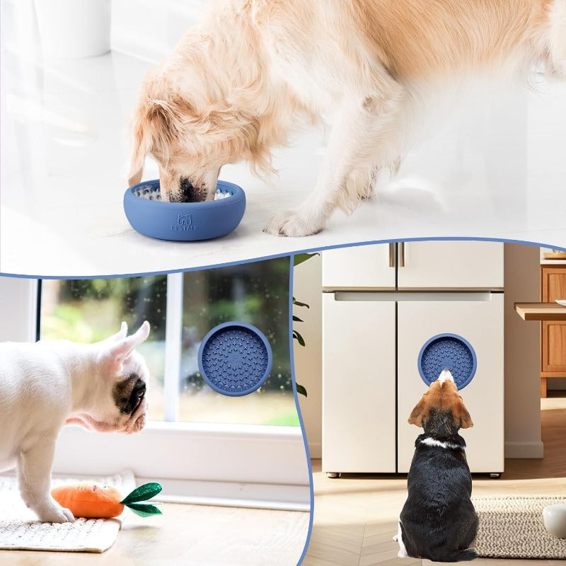 Dog Lick Bowl, Bestalk Anxiety Relief Lick Mat for Dogs, Non-Slip Freeze Licking Bowl Enrichment Puzzle Feeder for Distraction, BPA Free, Dishwasher Safe