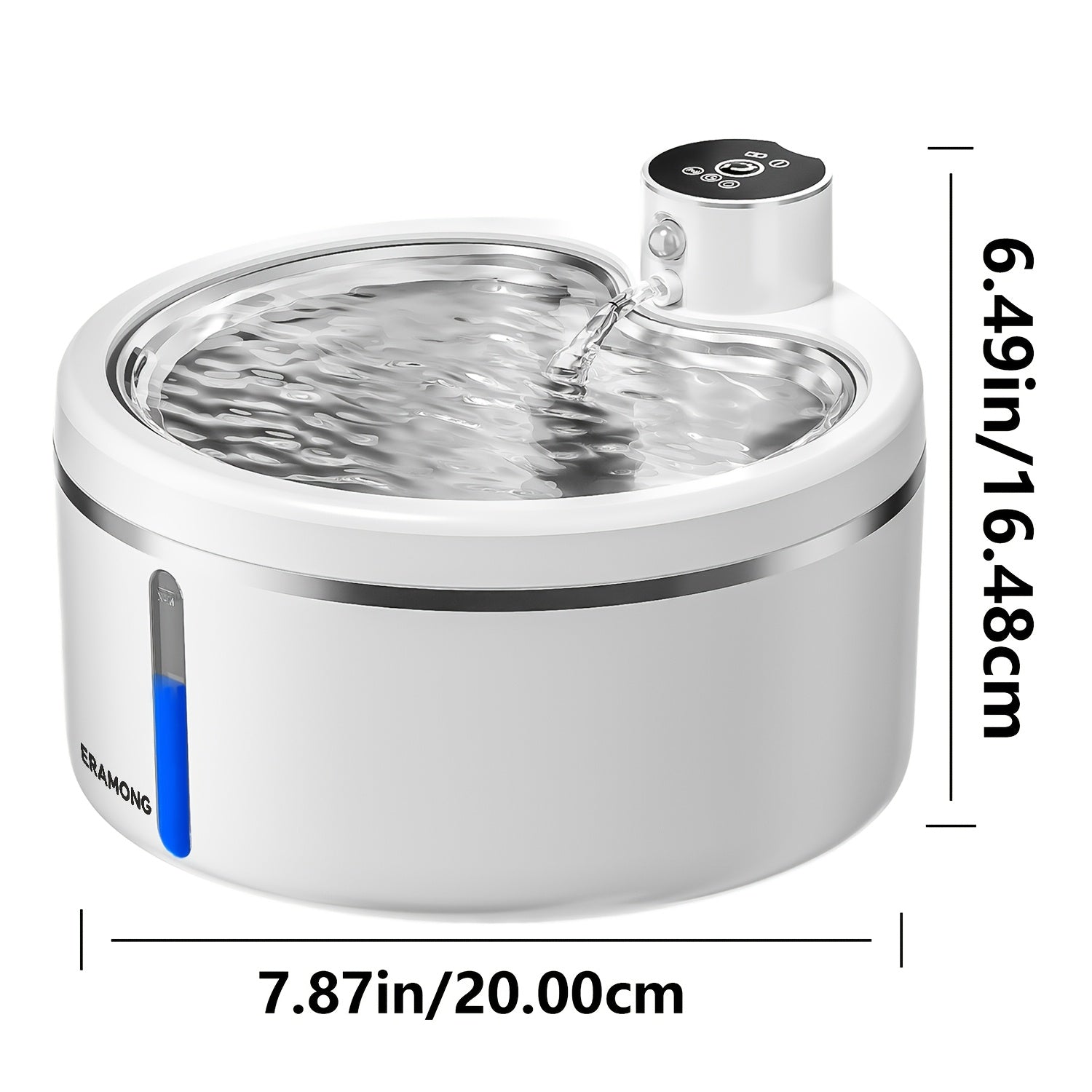 Smart Pet Water Dispenser, Cat Fountain, Cat Water Dispenser, Wireless Design, 2.5L\u002F88oz Capacity - More Than Enough to Meet Your Cat's Daily Water Needs. Features Dual Power Modes and Three Water Flow Settings; the Sensor Mode Encourages Your Cat