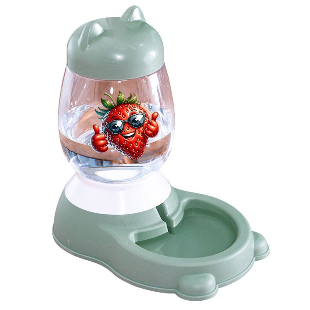 1pc Automatic Gravity-Fed Cat Ear Pet Water Dispenser Suitable for Dogs, Cats & Small Animals - Gravity- Waterer with System, Plastic for Indoor\u002FOutdoor Use, No \u002F-Free for Home, Farm, RV Gift