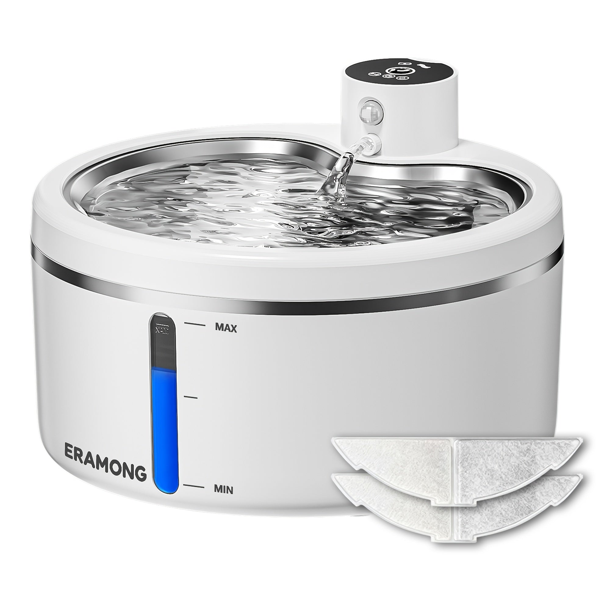 Smart Pet Water Dispenser, Cat Fountain, Cat Water Dispenser, Wireless Design, 2.5L\u002F88oz Capacity - More Than Enough to Meet Your Cat's Daily Water Needs. Features Dual Power Modes and Three Water Flow Settings; the Sensor Mode Encourages Your Cat