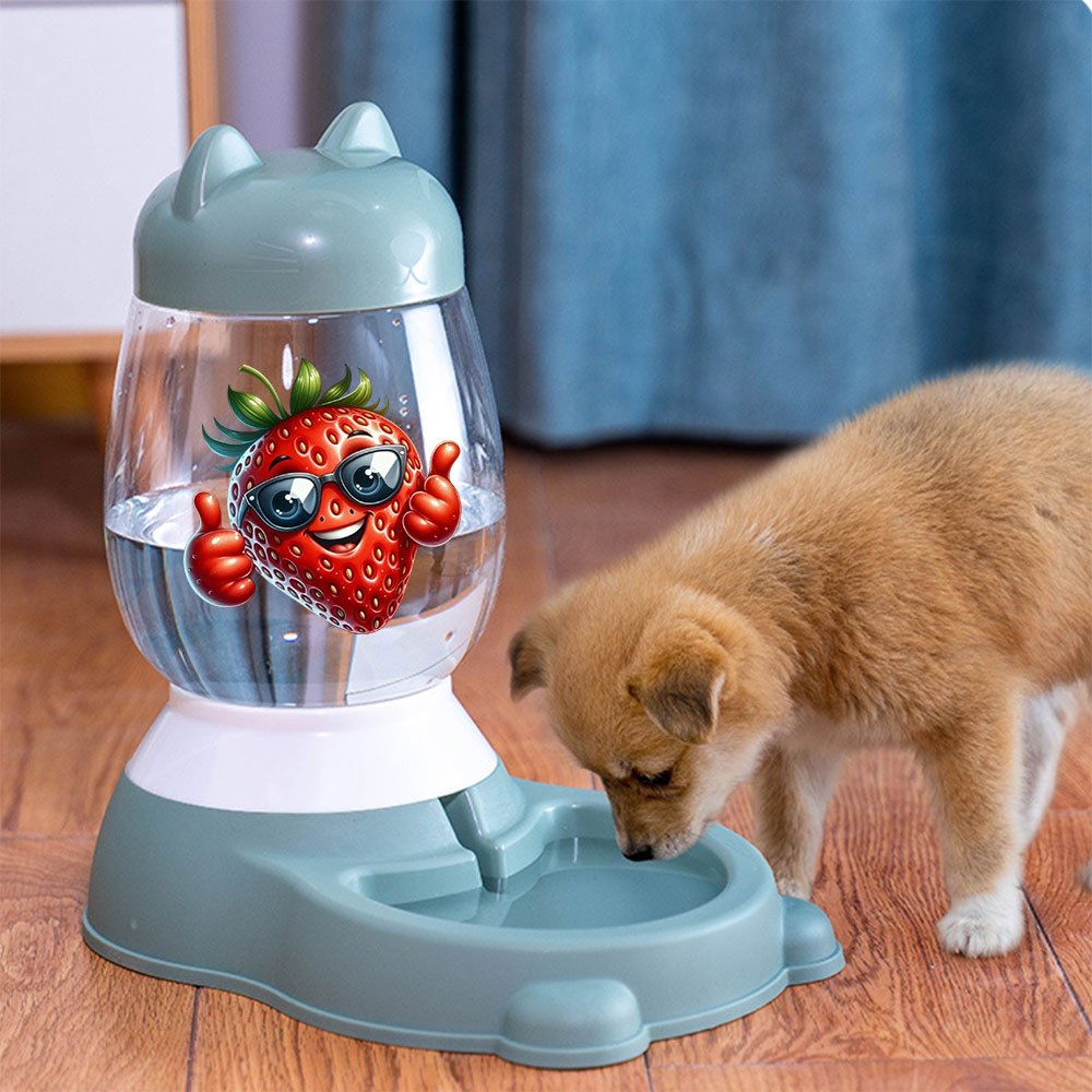 1pc Automatic Gravity-Fed Cat Ear Pet Water Dispenser Suitable for Dogs, Cats & Small Animals - Gravity- Waterer with System, Plastic for Indoor\u002FOutdoor Use, No \u002F-Free for Home, Farm, RV Gift