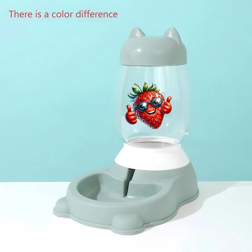 1pc Automatic Gravity-Fed Cat Ear Pet Water Dispenser Suitable for Dogs, Cats & Small Animals - Gravity- Waterer with System, Plastic for Indoor\u002FOutdoor Use, No \u002F-Free for Home, Farm, RV Gift